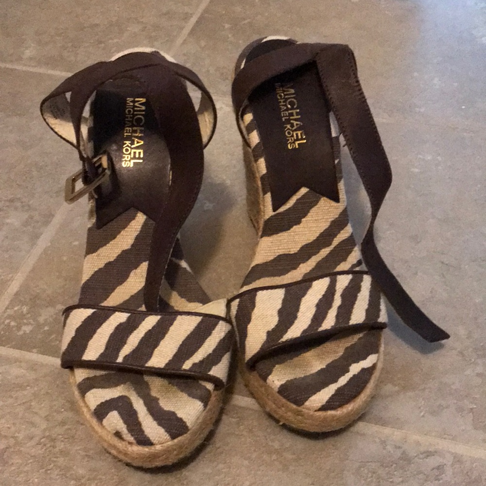 Michael Kors Zebra Wedges
